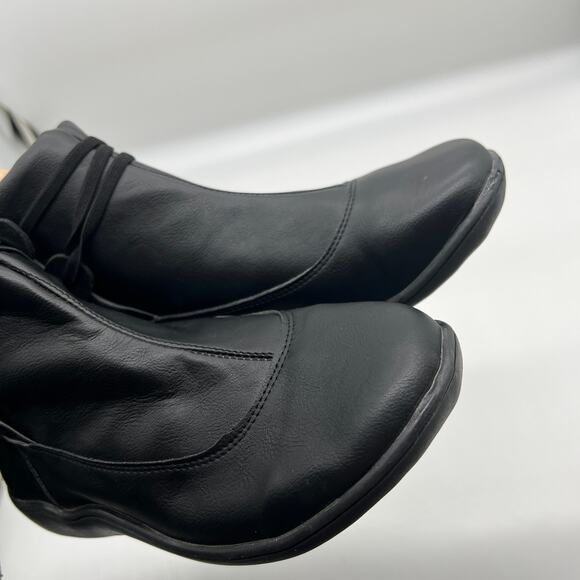 Ankle Boots Round Toe Casual Comfortable Lightweight Black Size 9US /40CN - Picture 8 of 12